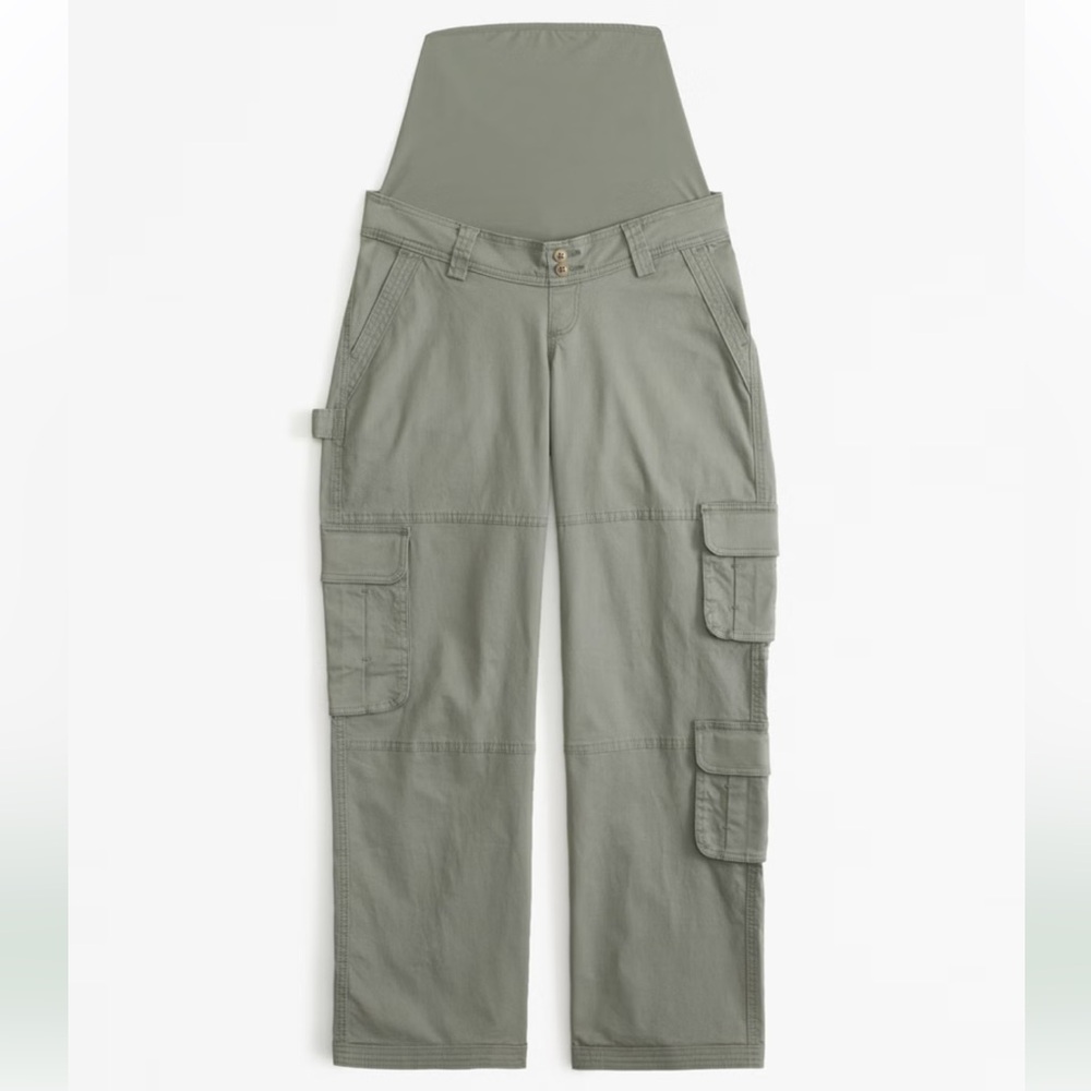 Abercrombie & Fitch Wide Leg Maternity Cargo pants